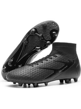 Men's High Top Lace-Up Soccer Cleats - Comfortable, Durable, Stylish Footwear